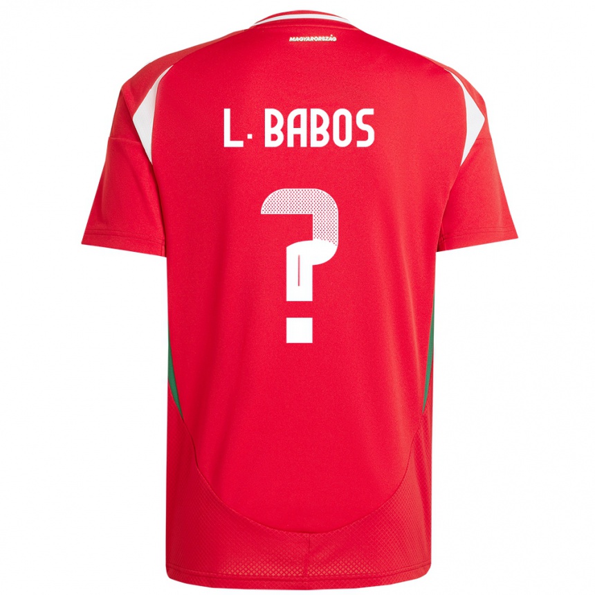 Damen Fußball Ungarn Levente Babós #0 Rot Heimtrikot Trikot 24-26 T-Shirt Luxemburg