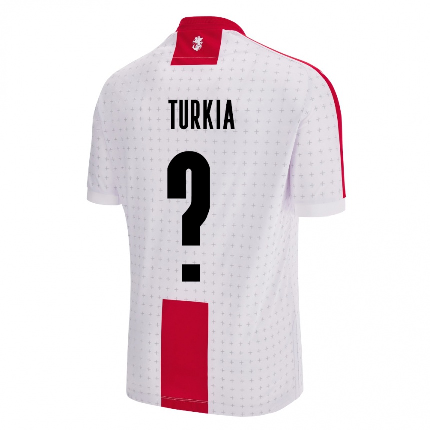 Damen Fußball Georgien Aleksandre Turkia #0 Weiß Heimtrikot Trikot 24-26 T-Shirt Luxemburg