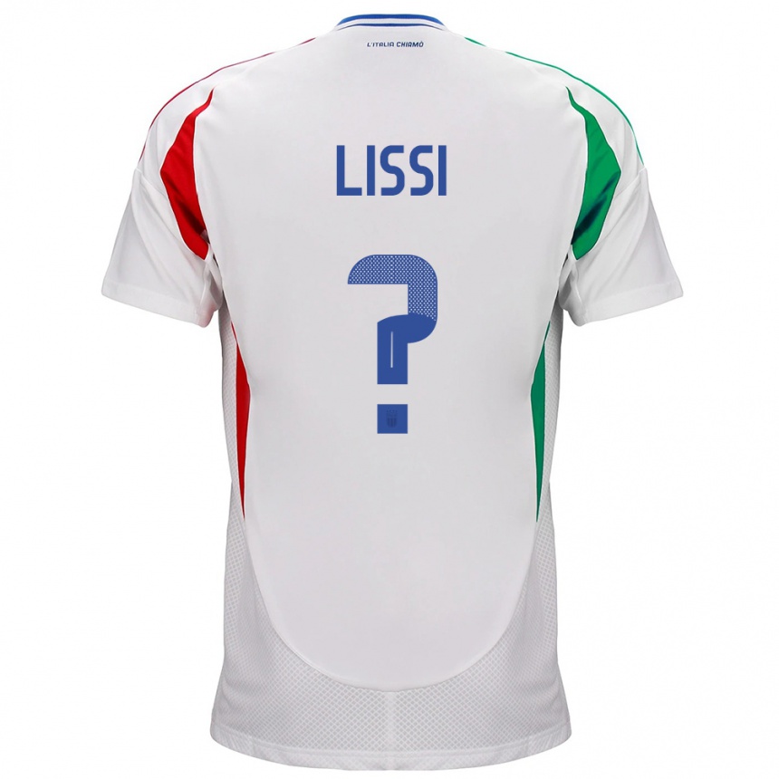 Damen Fußball Italien Thomas Lissi #0 Weiß Auswärtstrikot Trikot 24-26 T-Shirt Luxemburg