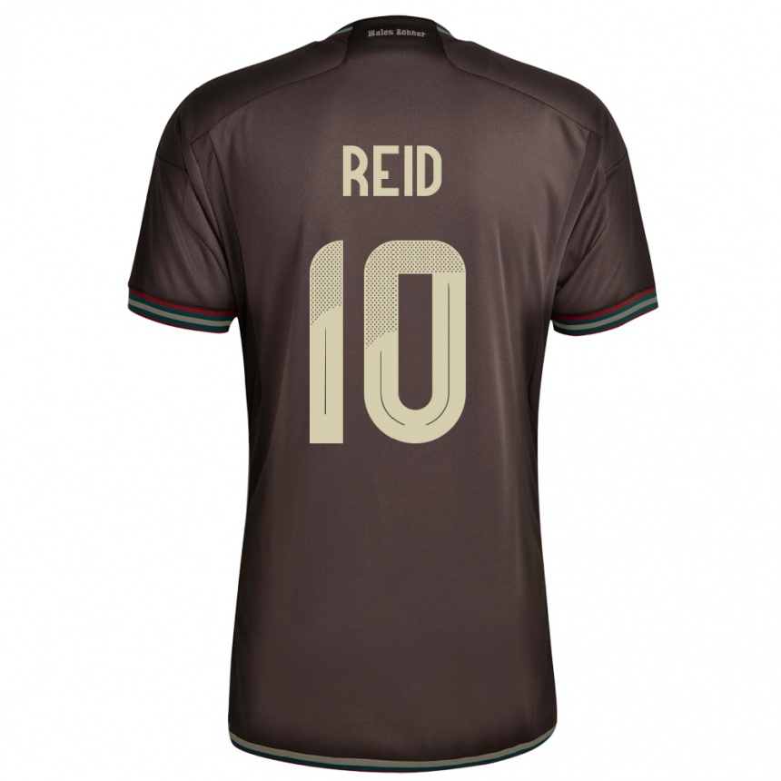 Damen Fußball Jamaika Bobby De Cordova-Reid #10 Nachtbraun Auswärtstrikot Trikot 24-26 T-Shirt Luxemburg