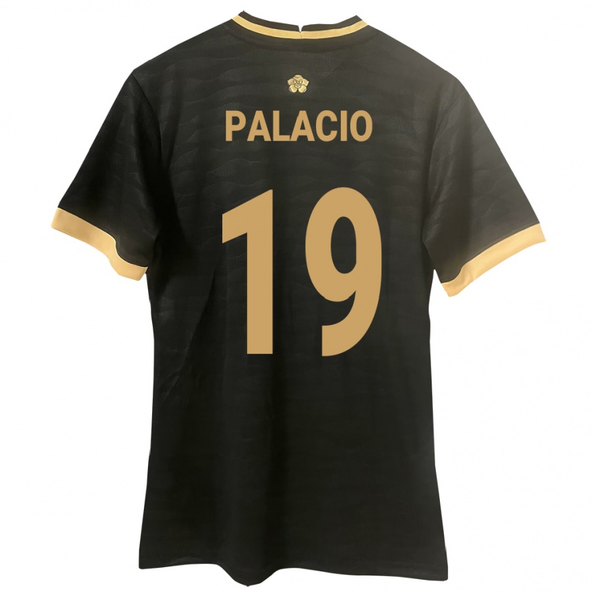 Damen Fußball Panama Yarelis Palacio #19 Schwarz Auswärtstrikot Trikot 24-26 T-Shirt Luxemburg