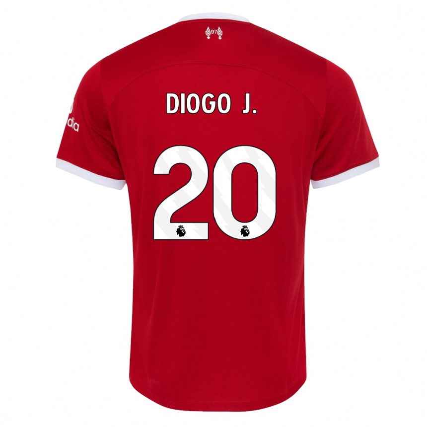 Kinder Fußball Diogo Jota #20 Rot Heimtrikot Trikot 2023/24 T-Shirt Luxemburg