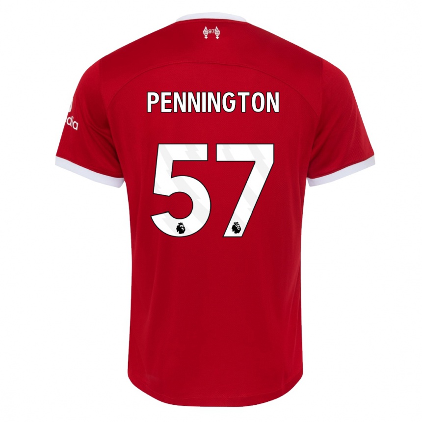 Kinder Fußball Cody Pennington #57 Rot Heimtrikot Trikot 2023/24 T-Shirt Luxemburg