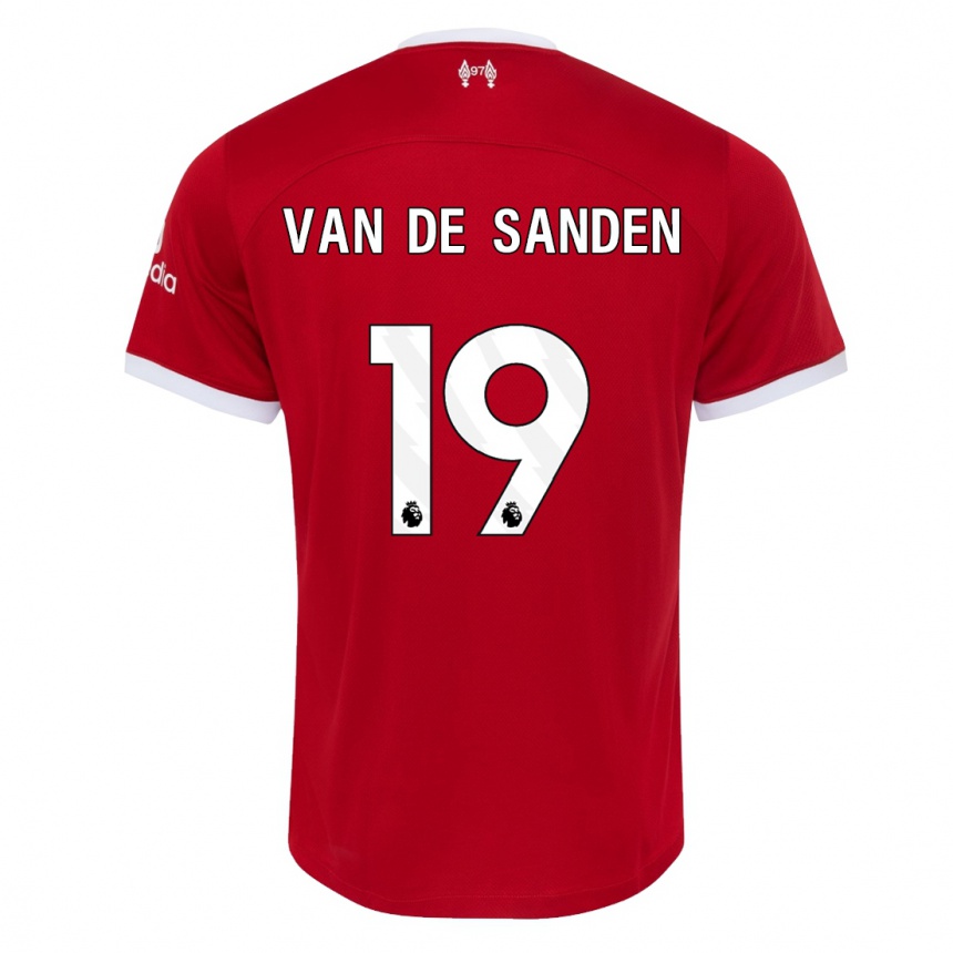 Kinder Fußball Shanice Van De Sanden #19 Rot Heimtrikot Trikot 2023/24 T-Shirt Luxemburg