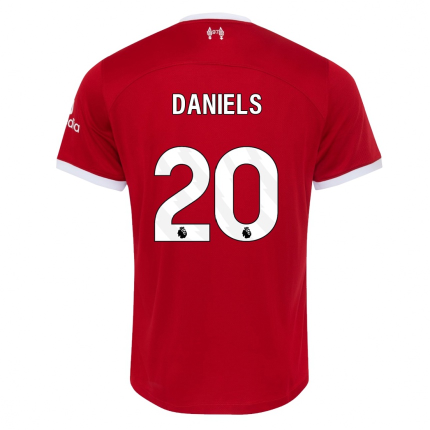 Kinder Fußball Yana Daniels #20 Rot Heimtrikot Trikot 2023/24 T-Shirt Luxemburg