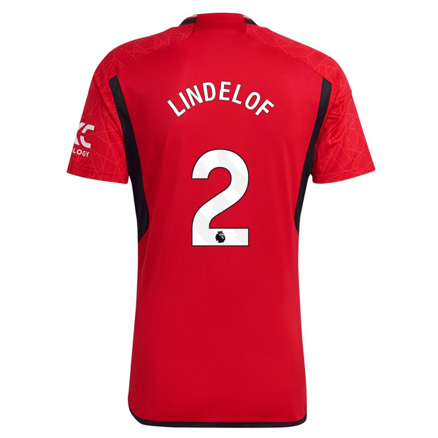 Kinder Fußball Victor Lindelof #2 Rot Heimtrikot Trikot 2023/24 T-Shirt Luxemburg