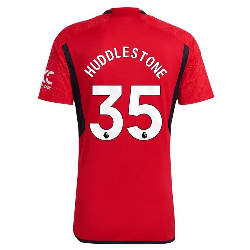 Kinder Fußball Tom Huddlestone #35 Rot Heimtrikot Trikot 2023/24 T-Shirt Luxemburg