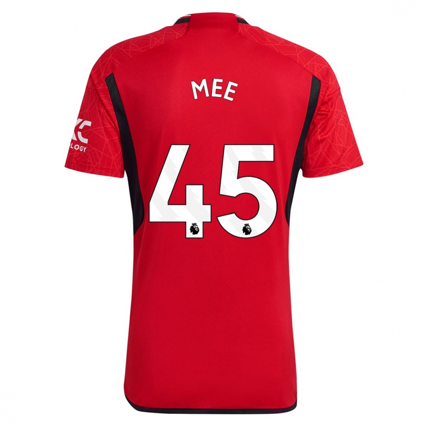 Kinder Fußball Dermot Mee #45 Rot Heimtrikot Trikot 2023/24 T-Shirt Luxemburg