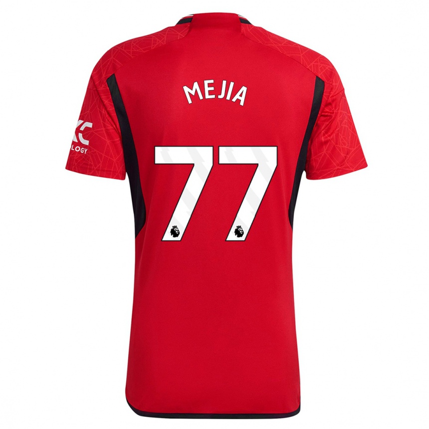 Kinder Fußball Mateo Mejia #77 Rot Heimtrikot Trikot 2023/24 T-Shirt Luxemburg