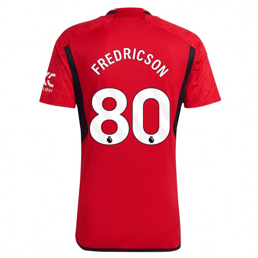 Kinder Fußball Tyler Fredricson #80 Rot Heimtrikot Trikot 2023/24 T-Shirt Luxemburg