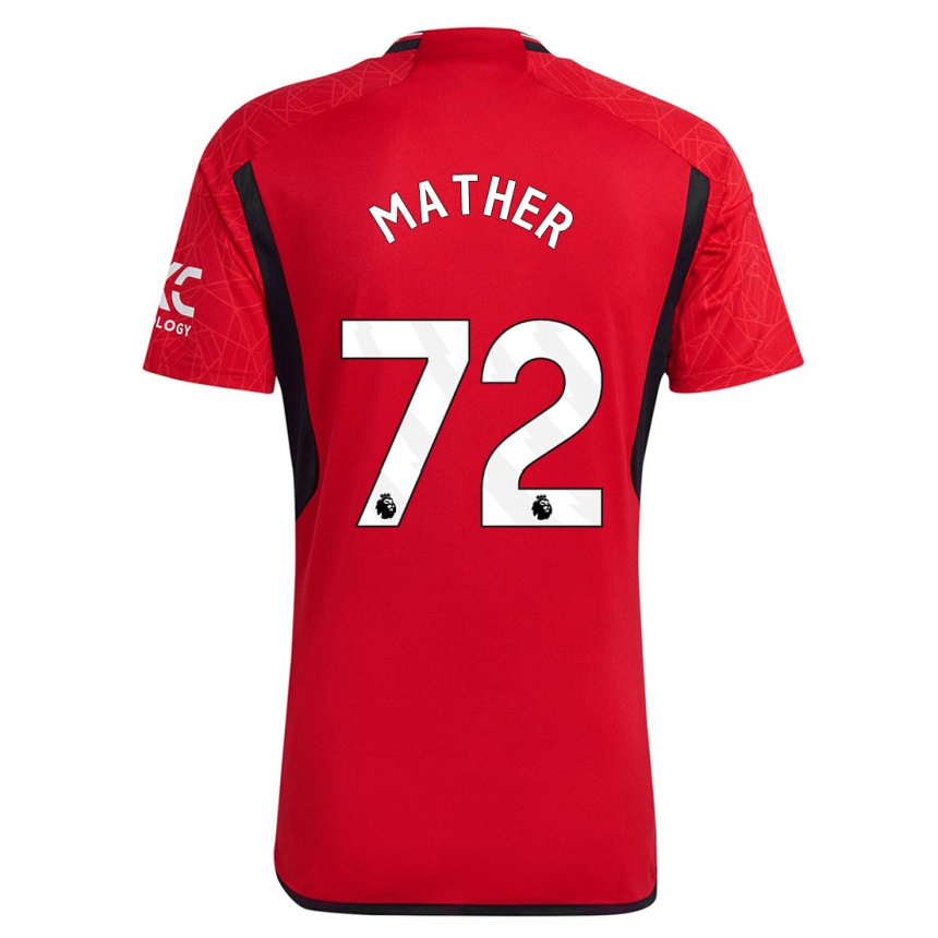 Kinder Fußball Sam Mather #72 Rot Heimtrikot Trikot 2023/24 T-Shirt Luxemburg