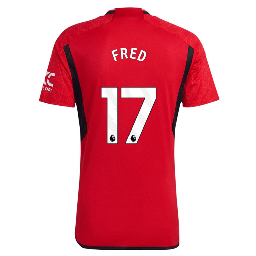 Kinder Fußball Fred #17 Rot Heimtrikot Trikot 2023/24 T-Shirt Luxemburg