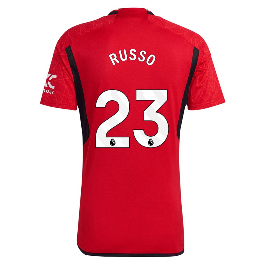 Kinder Fußball Alessia Russo #23 Rot Heimtrikot Trikot 2023/24 T-Shirt Luxemburg