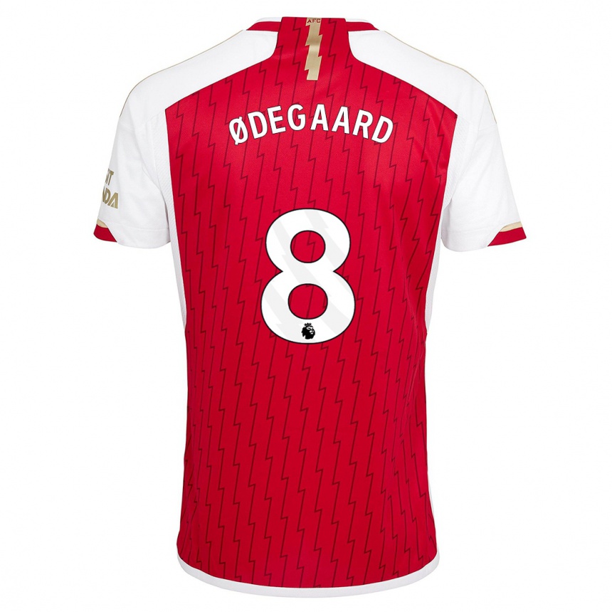 Kinder Fußball Martin Odegaard #8 Rot Heimtrikot Trikot 2023/24 T-Shirt Luxemburg