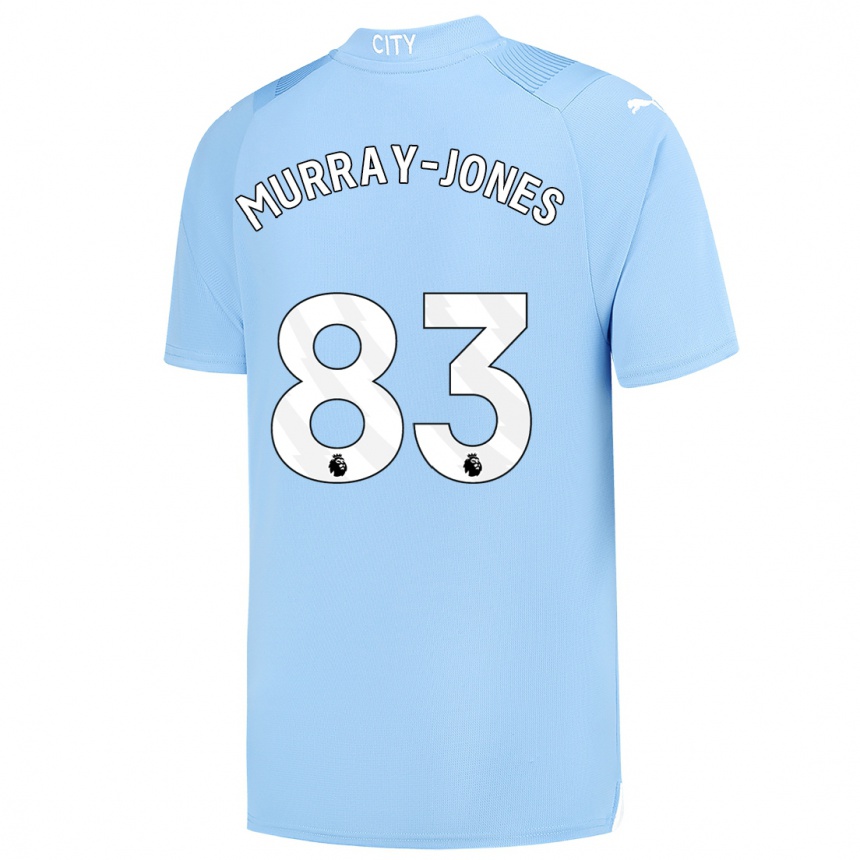 Kinder Fußball George Murray-Jones #83 Hellblau Heimtrikot Trikot 2023/24 T-Shirt Luxemburg