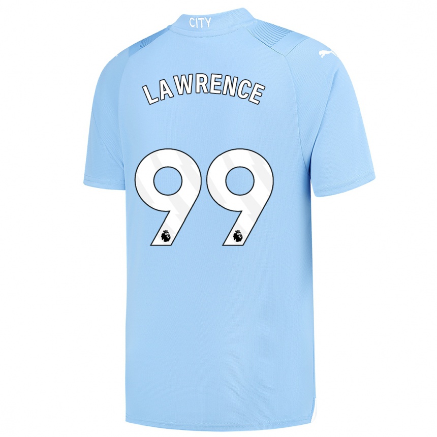 Kinder Fußball Emilio Lawrence #99 Hellblau Heimtrikot Trikot 2023/24 T-Shirt Luxemburg