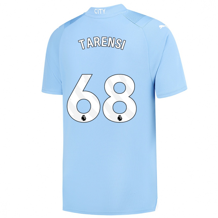 Kinder Fußball Oscar Tarensi #68 Hellblau Heimtrikot Trikot 2023/24 T-Shirt Luxemburg