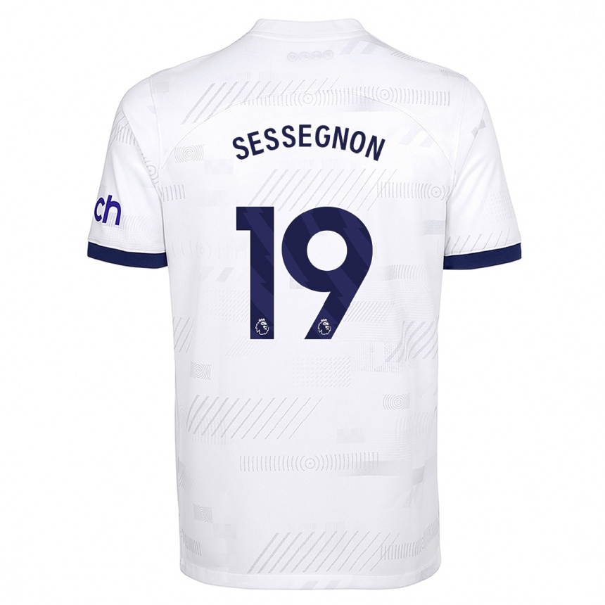 Kinder Fußball Ryan Sessegnon #19 Weiß Heimtrikot Trikot 2023/24 T-Shirt Luxemburg