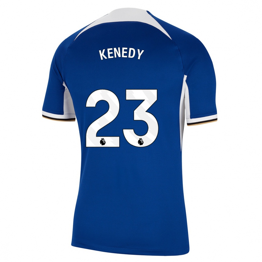 Kinder Fußball Robert Kenedy #23 Blau Heimtrikot Trikot 2023/24 T-Shirt Luxemburg