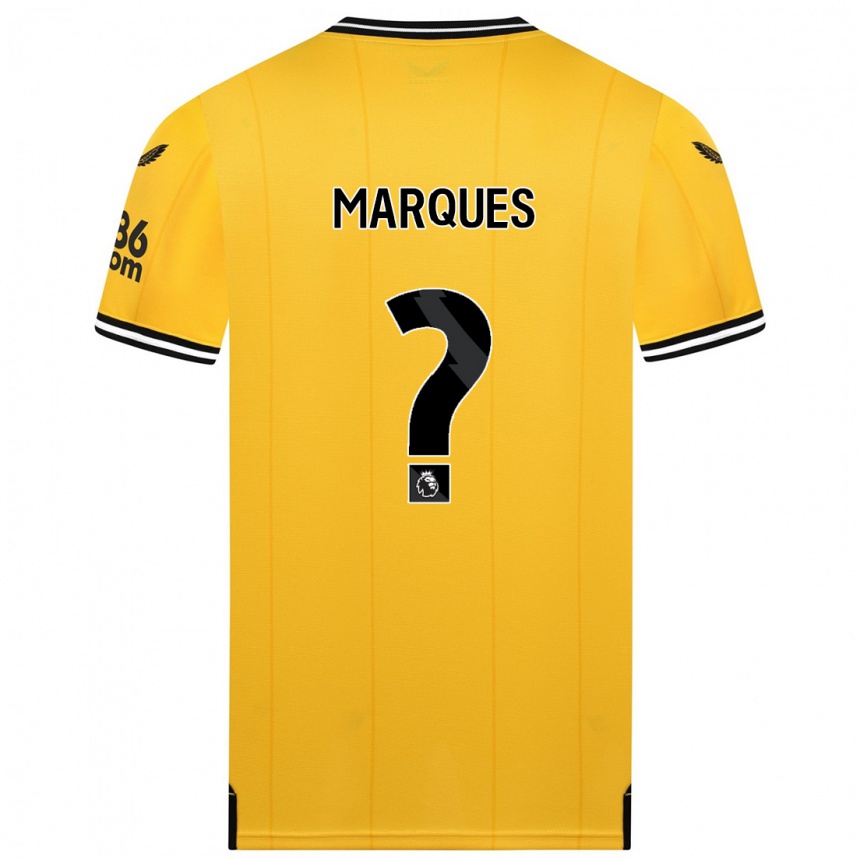 Kinder Fußball Christian Marques #0 Gelb Heimtrikot Trikot 2023/24 T-Shirt Luxemburg