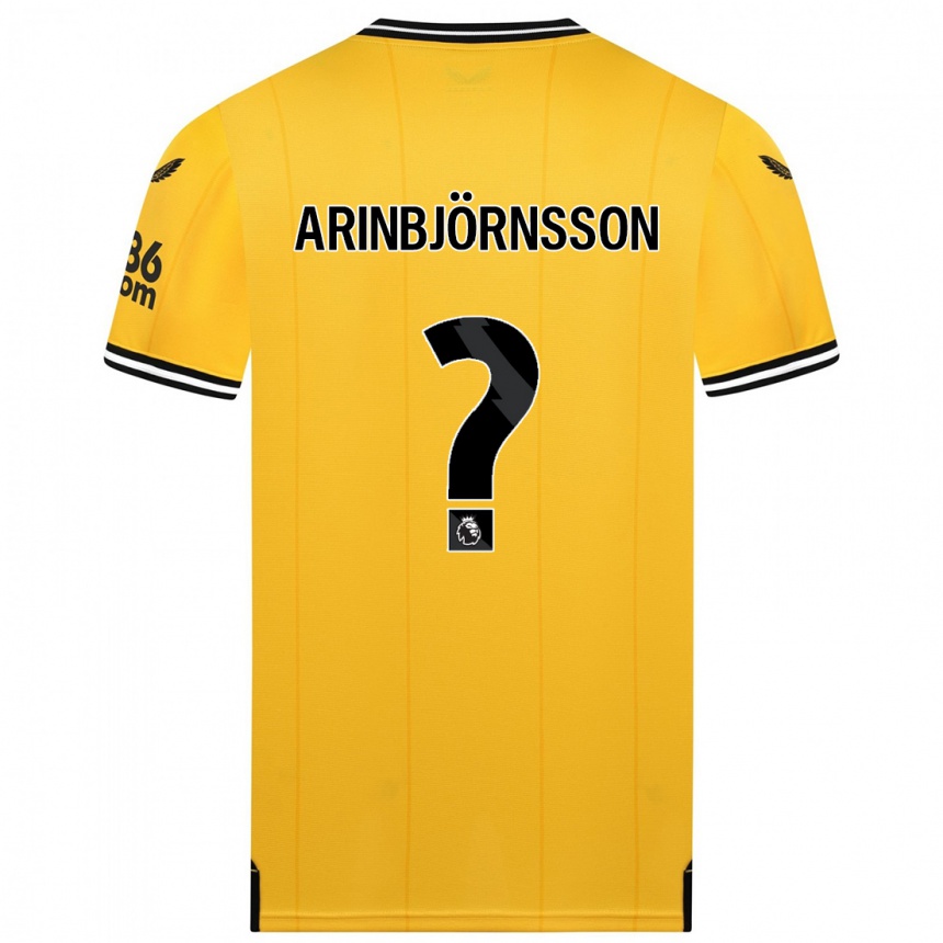 Kinder Fußball Pálmi Rafn Arinbjörnsson #0 Gelb Heimtrikot Trikot 2023/24 T-Shirt Luxemburg
