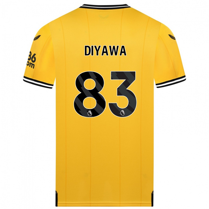 Kinder Fußball Aaron Keto-Diyawa #83 Gelb Heimtrikot Trikot 2023/24 T-Shirt Luxemburg