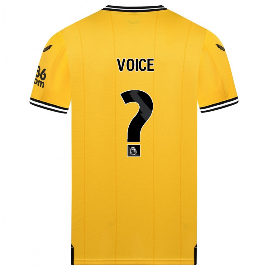 Kinder Fußball Caden Voice #0 Gelb Heimtrikot Trikot 2023/24 T-Shirt Luxemburg