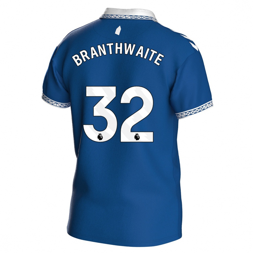 Kinder Fußball Jarrad Branthwaite #32 Königsblau Heimtrikot Trikot 2023/24 T-Shirt Luxemburg