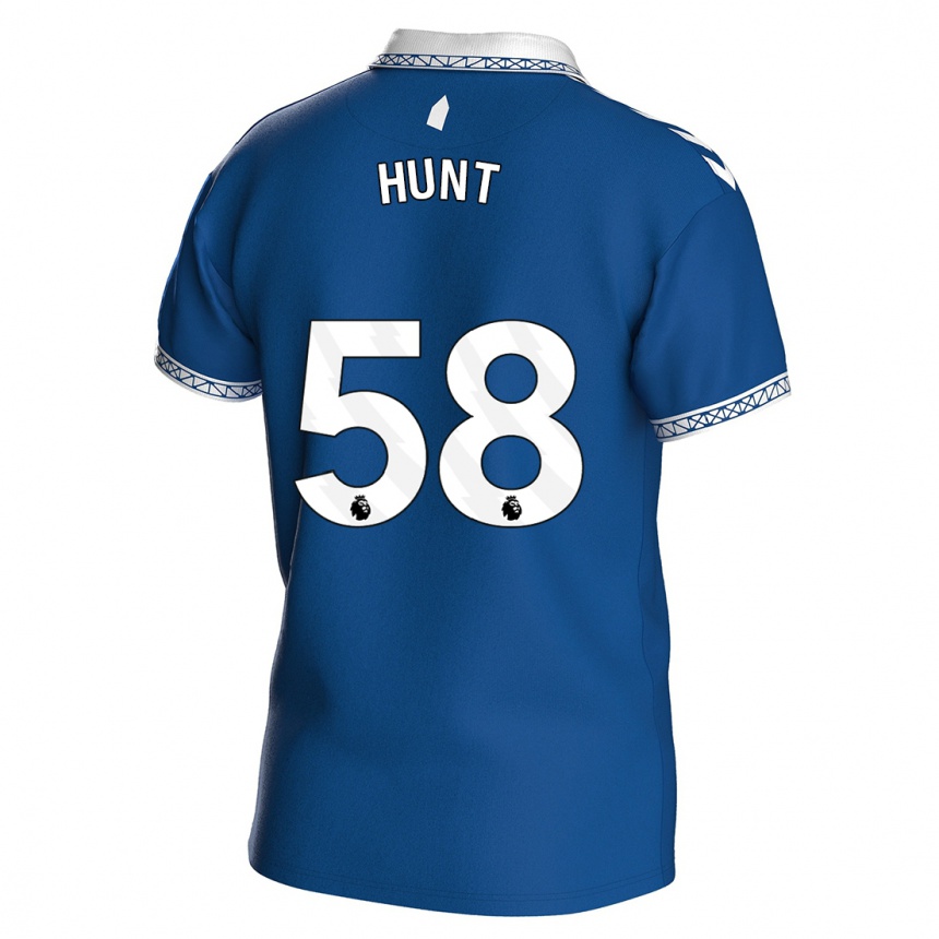 Kinder Fußball Mackenzie Hunt #58 Königsblau Heimtrikot Trikot 2023/24 T-Shirt Luxemburg