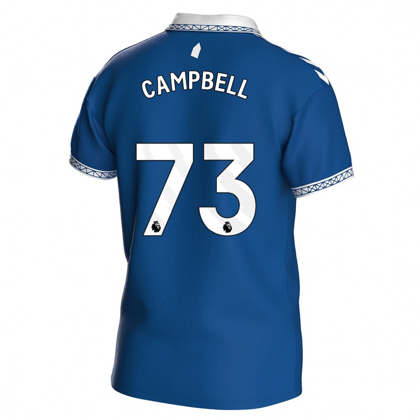 Kinder Fußball Elijah Campbell #73 Königsblau Heimtrikot Trikot 2023/24 T-Shirt Luxemburg