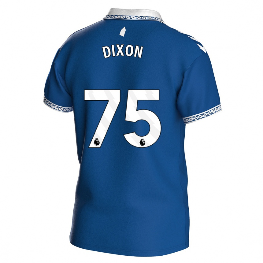 Kinder Fußball Roman Dixon #75 Königsblau Heimtrikot Trikot 2023/24 T-Shirt Luxemburg