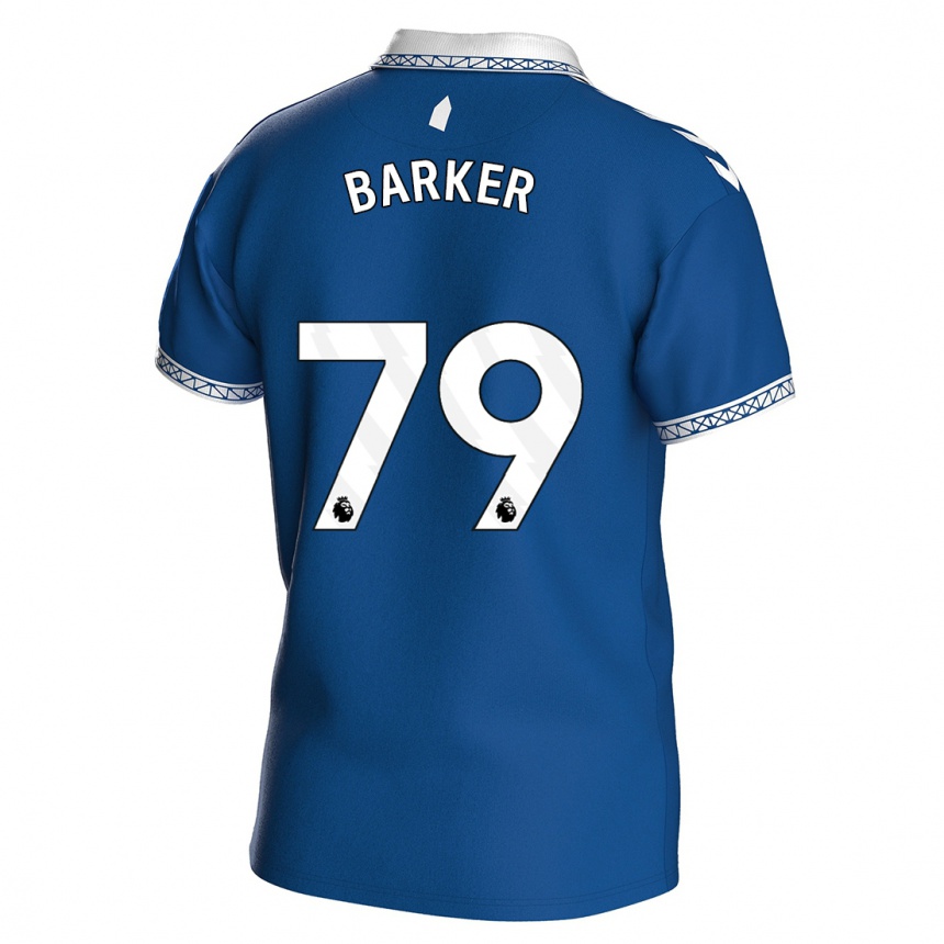 Kinder Fußball Owen Barker #79 Königsblau Heimtrikot Trikot 2023/24 T-Shirt Luxemburg