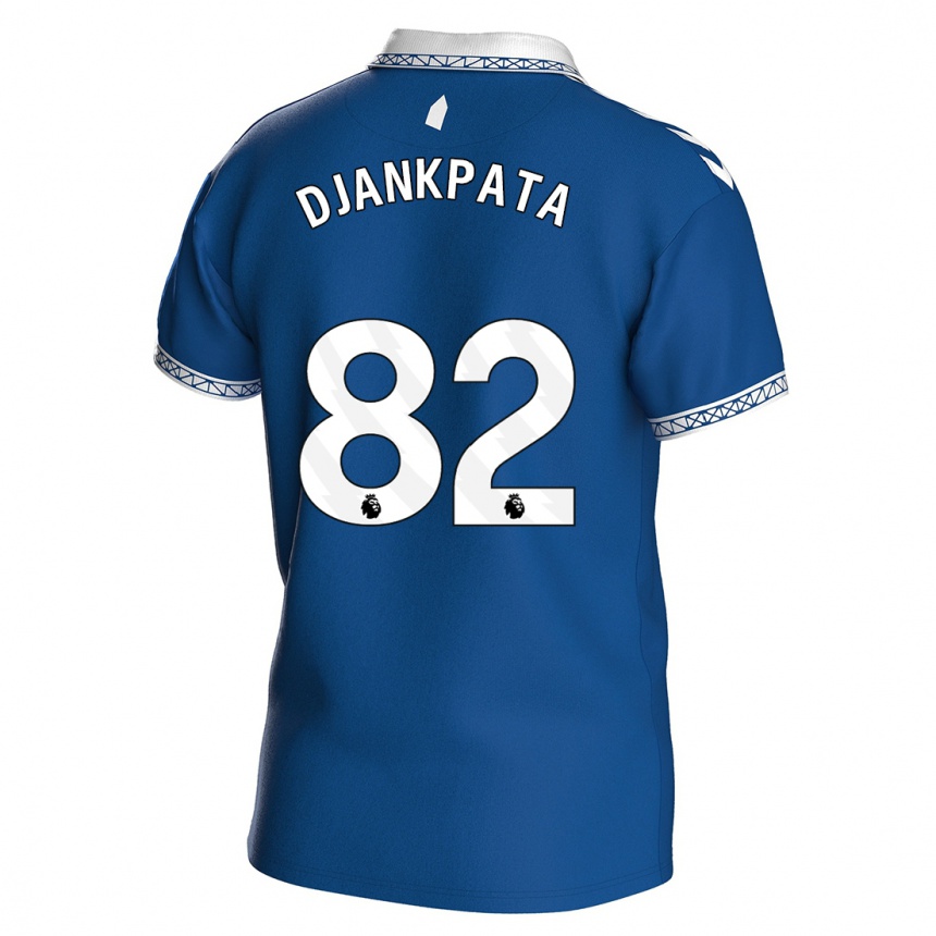 Kinder Fußball Halid Djankpata #82 Königsblau Heimtrikot Trikot 2023/24 T-Shirt Luxemburg