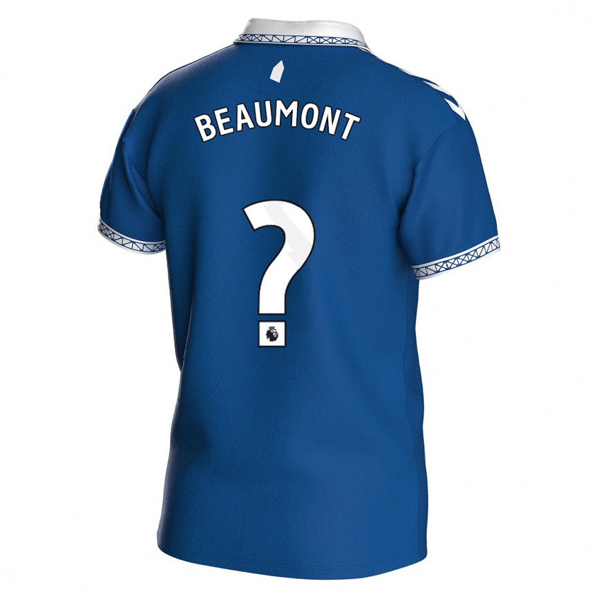 Kinder Fußball Jacob Beaumont-Clark #0 Königsblau Heimtrikot Trikot 2023/24 T-Shirt Luxemburg