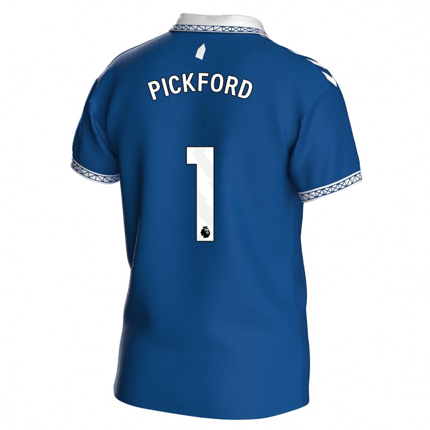 Kinder Fußball Jordan Pickford #1 Königsblau Heimtrikot Trikot 2023/24 T-Shirt Luxemburg