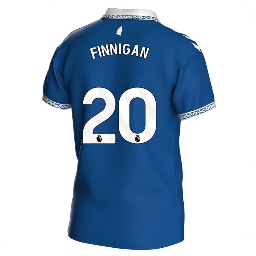 Kinder Fußball Megan Finnigan #20 Königsblau Heimtrikot Trikot 2023/24 T-Shirt Luxemburg