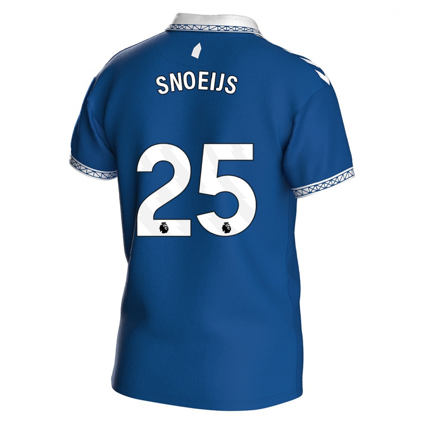 Kinder Fußball Katja Snoeijs #25 Königsblau Heimtrikot Trikot 2023/24 T-Shirt Luxemburg