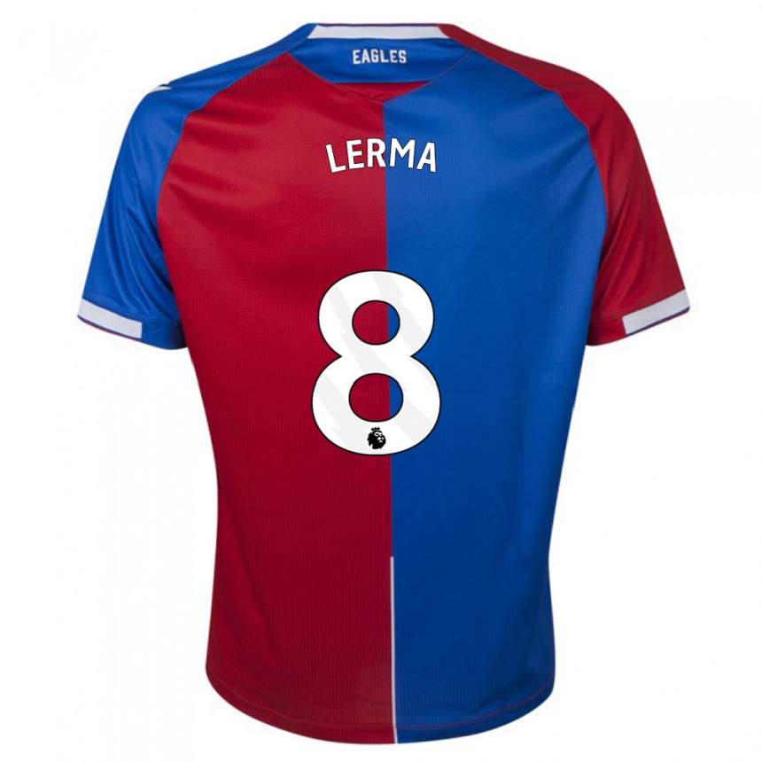 Kinder Fußball Jefferson Lerma #8 Rot Blau Heimtrikot Trikot 2023/24 T-Shirt Luxemburg