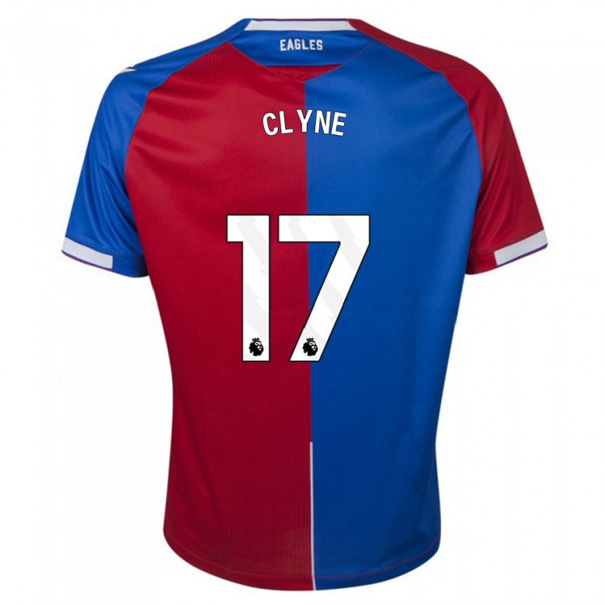 Kinder Fußball Nathaniel Clyne #17 Rot Blau Heimtrikot Trikot 2023/24 T-Shirt Luxemburg