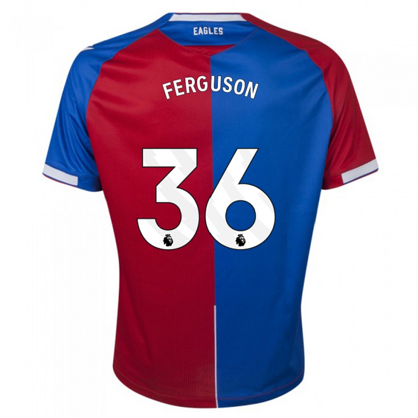 Kinder Fußball Nathan Ferguson #36 Rot Blau Heimtrikot Trikot 2023/24 T-Shirt Luxemburg