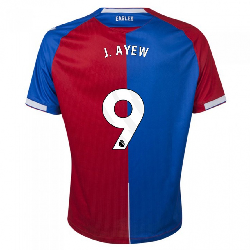 Kinder Fußball Jordan Ayew #9 Rot Blau Heimtrikot Trikot 2023/24 T-Shirt Luxemburg