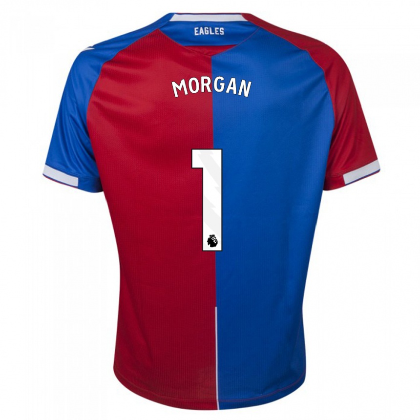 Kinder Fußball Chloe Morgan #1 Rot Blau Heimtrikot Trikot 2023/24 T-Shirt Luxemburg