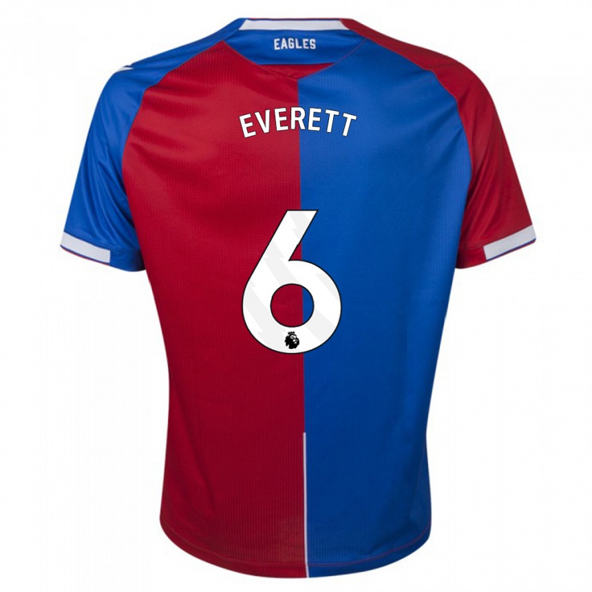 Kinder Fußball Aimee Everett #6 Rot Blau Heimtrikot Trikot 2023/24 T-Shirt Luxemburg