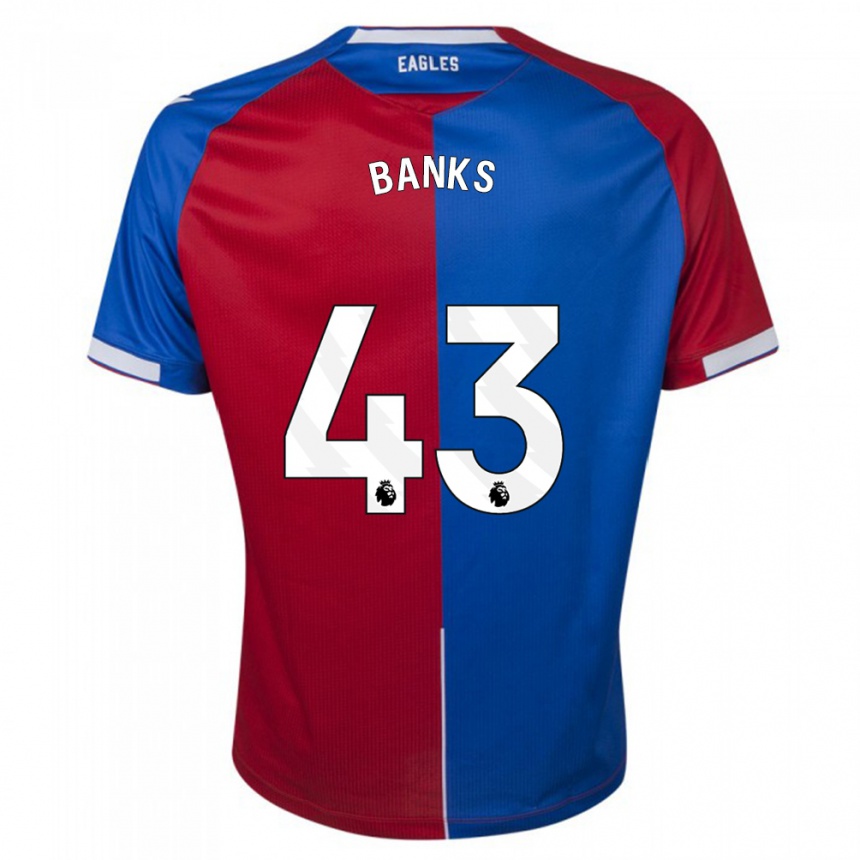 Kinder Fußball Scott Banks #43 Rot Blau Heimtrikot Trikot 2023/24 T-Shirt Luxemburg