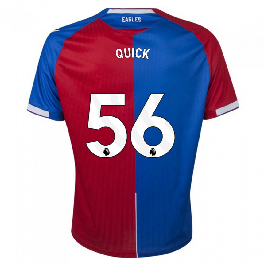 Kinder Fußball Daniel Quick #56 Rot Blau Heimtrikot Trikot 2023/24 T-Shirt Luxemburg