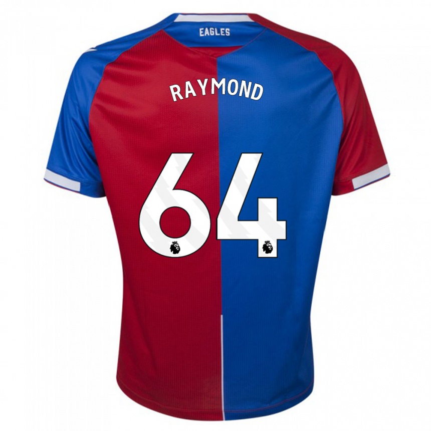 Kinder Fußball Jadan Raymond #64 Rot Blau Heimtrikot Trikot 2023/24 T-Shirt Luxemburg