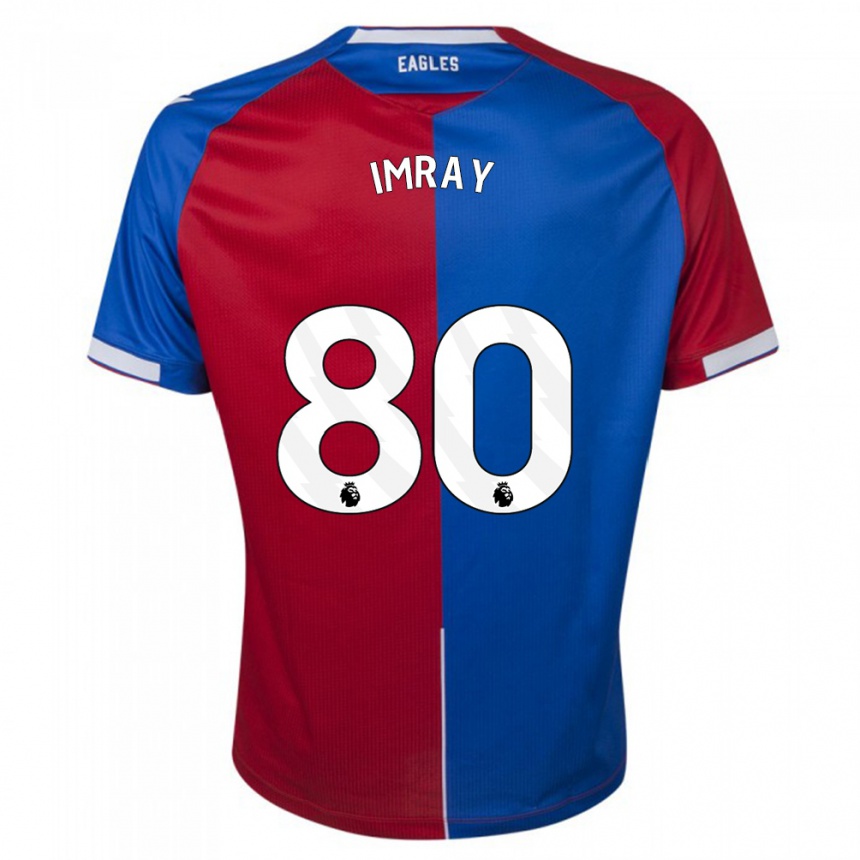 Kinder Fußball Danny Imray #80 Rot Blau Heimtrikot Trikot 2023/24 T-Shirt Luxemburg