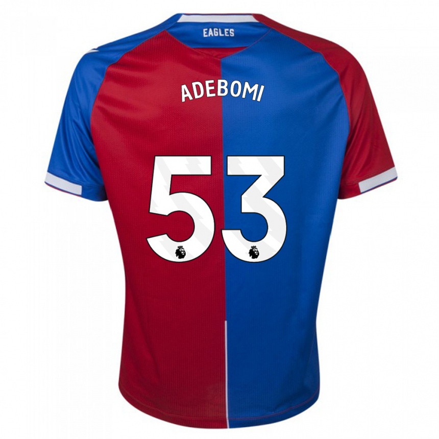 Kinder Fußball Ademola Ola Adebomi #53 Rot Blau Heimtrikot Trikot 2023/24 T-Shirt Luxemburg