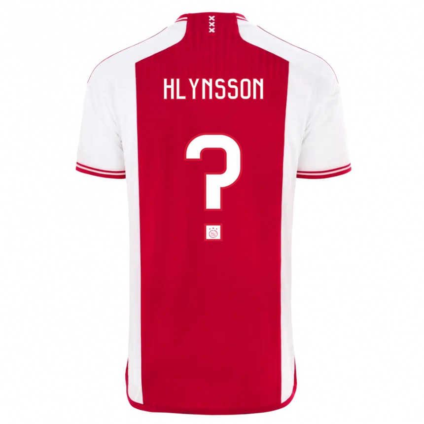 Kinder Fußball Kristian Hlynsson #0 Rot-Weiss Heimtrikot Trikot 2023/24 T-Shirt Luxemburg