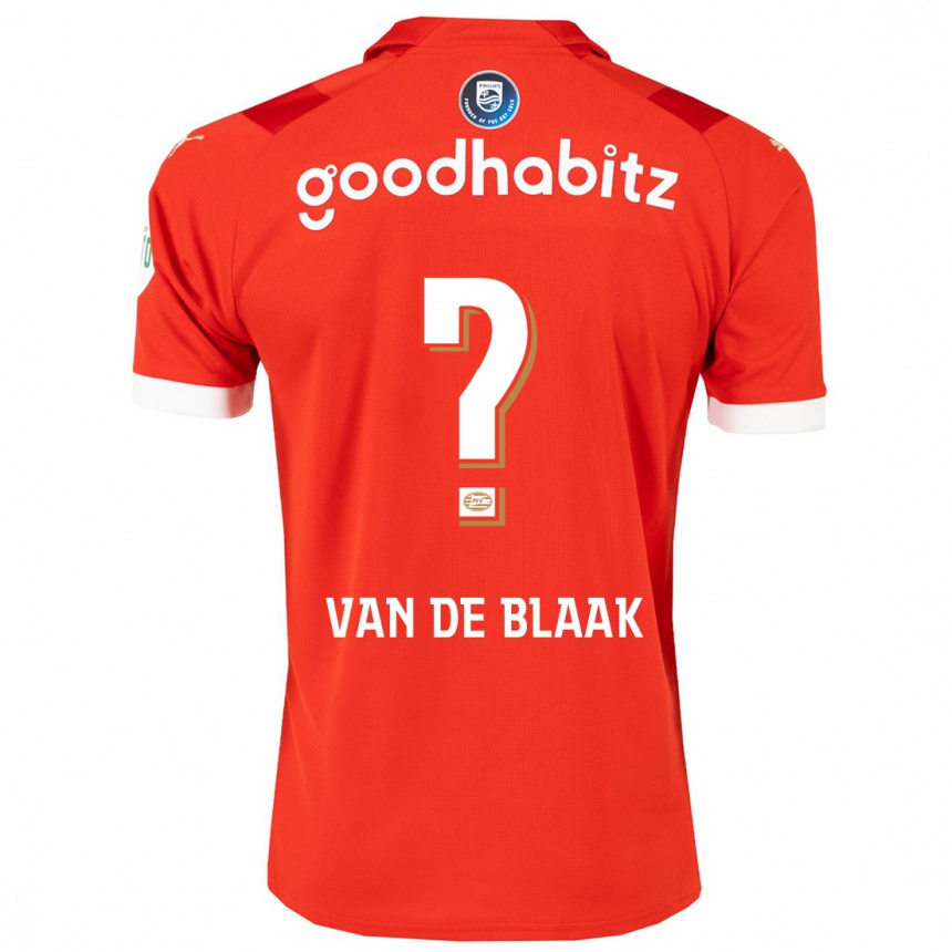 Kinder Fußball Emmanuel Van De Blaak #0 Rot Heimtrikot Trikot 2023/24 T-Shirt Luxemburg